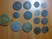 Монеты 18, 19, 20 века,  состояние удовлетворительное