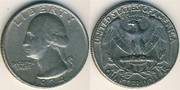 Quarter Dollar, Liberty, ln God we Trust, 1974
